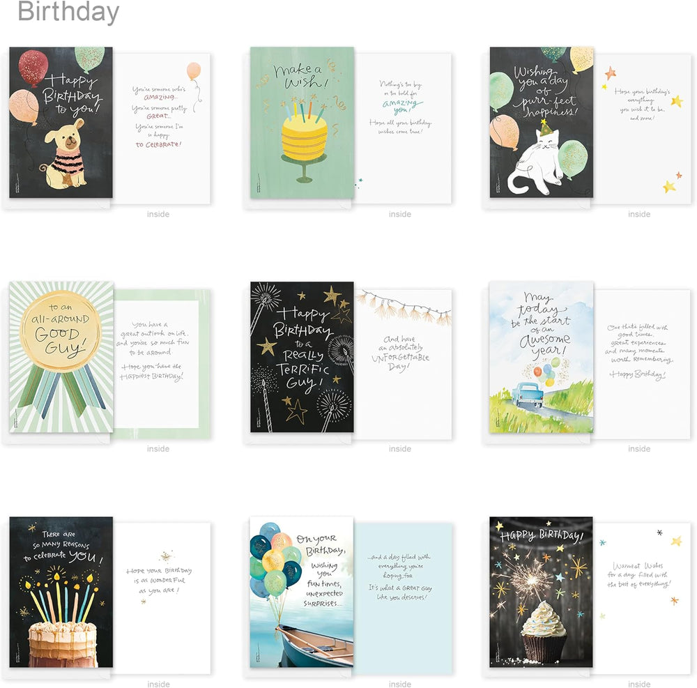 American Greetings 60-Count All Occasion Greeting Card Assortment with Storage Box, Dividers, Envelopes and Seals (Kathy Davis Designs)