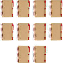 DISCOUNT PROMOS Custom Mini Spiral Notebooks with Black Ink Pens Set of 10/50/100, Personalized Bulk Pack - Perfect for School, Office, Business, Home - Green