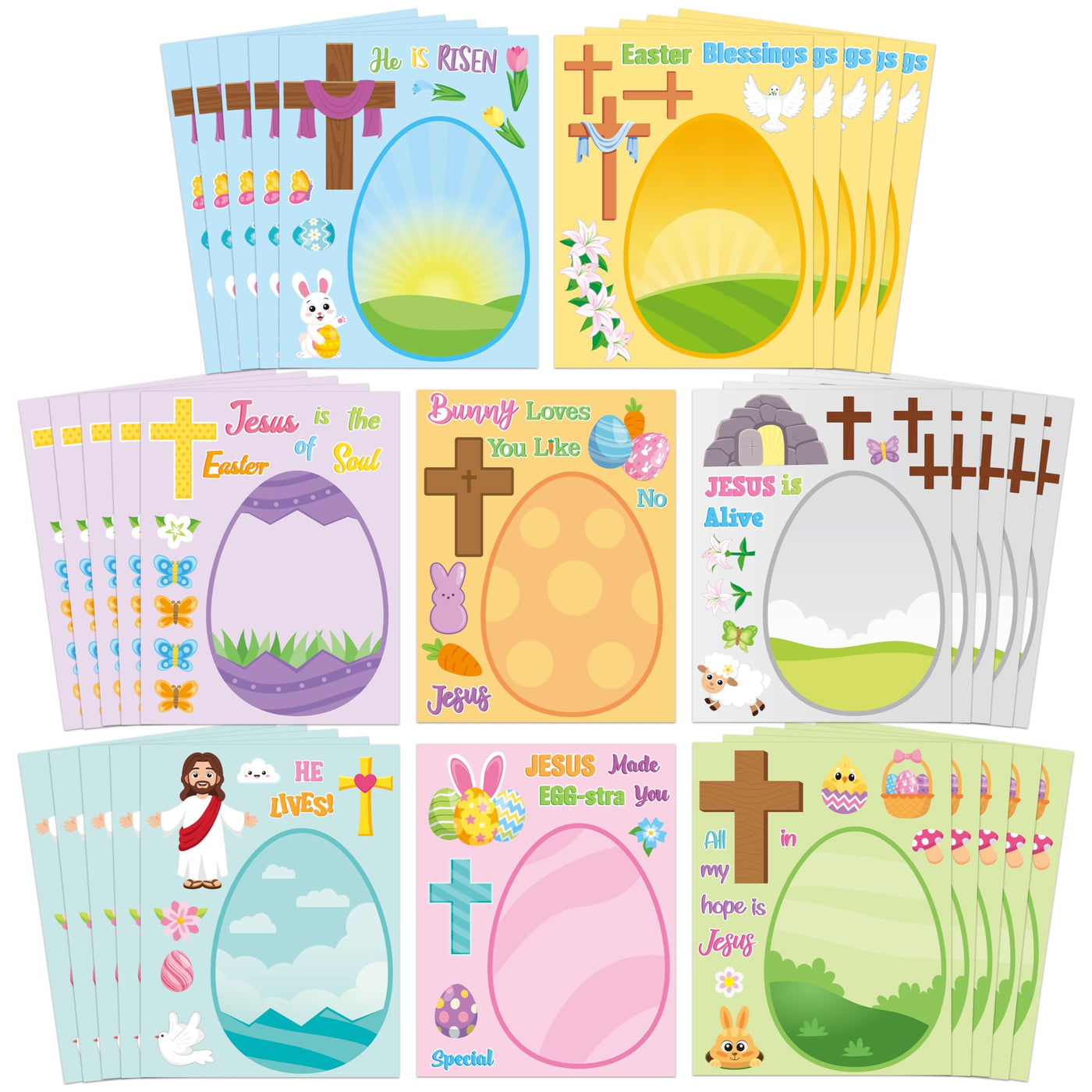 CY2SIDE Mothers Cross Stickers Sheet - 40PCS Make A Best Mom Cross Face Sticker with Heart Flower for Kid, DIY Religious Gift Craft Sticker Game Party Favor for Christian Sunday School Home Project