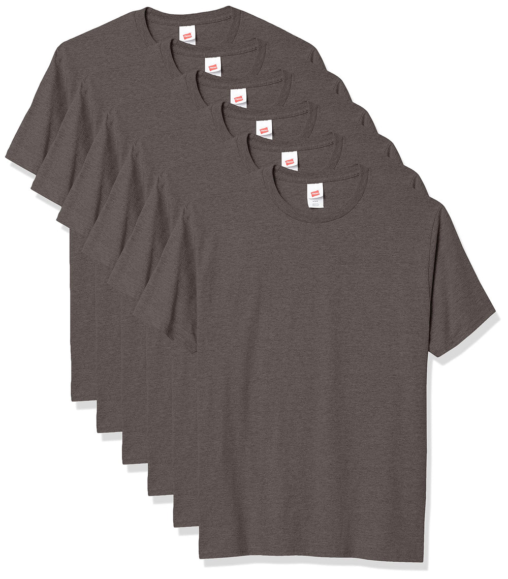Hanes Men's Short Sleeve T-Shirt Pack, Big & Tall, Crewneck Cotton T-Shirts for Men, Value Packs