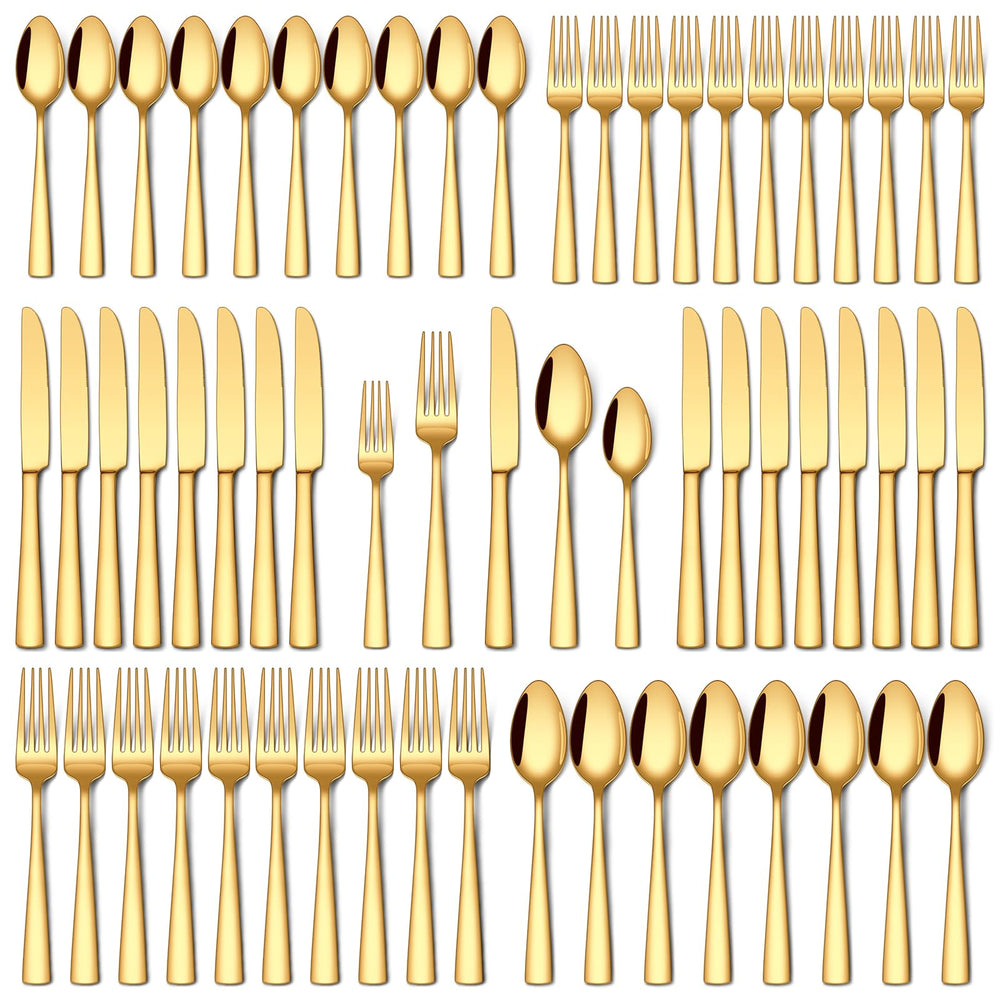 Stapava 20 Piece Silverware Set, Food-Grade Stainless Steel Flatware Sets for 4 Mirror Polished Cutlery Utensil Sets Include Dinner Knives Spoons and Forks Set Dishwasher Safe for Home Restaurant