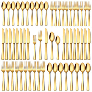 Stapava 20 Piece Silverware Set, Food-Grade Stainless Steel Flatware Sets for 4 Mirror Polished Cutlery Utensil Sets Include Dinner Knives Spoons and Forks Set Dishwasher Safe for Home Restaurant