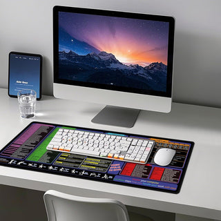 All-in-One Office & Gaming Mouse Pad: Excel/Word/Power Point Mouse pad - XL Waterproof, Non-Slip Desk Mat with Stitched Edges 31.5 x 11.8inches x 3mm