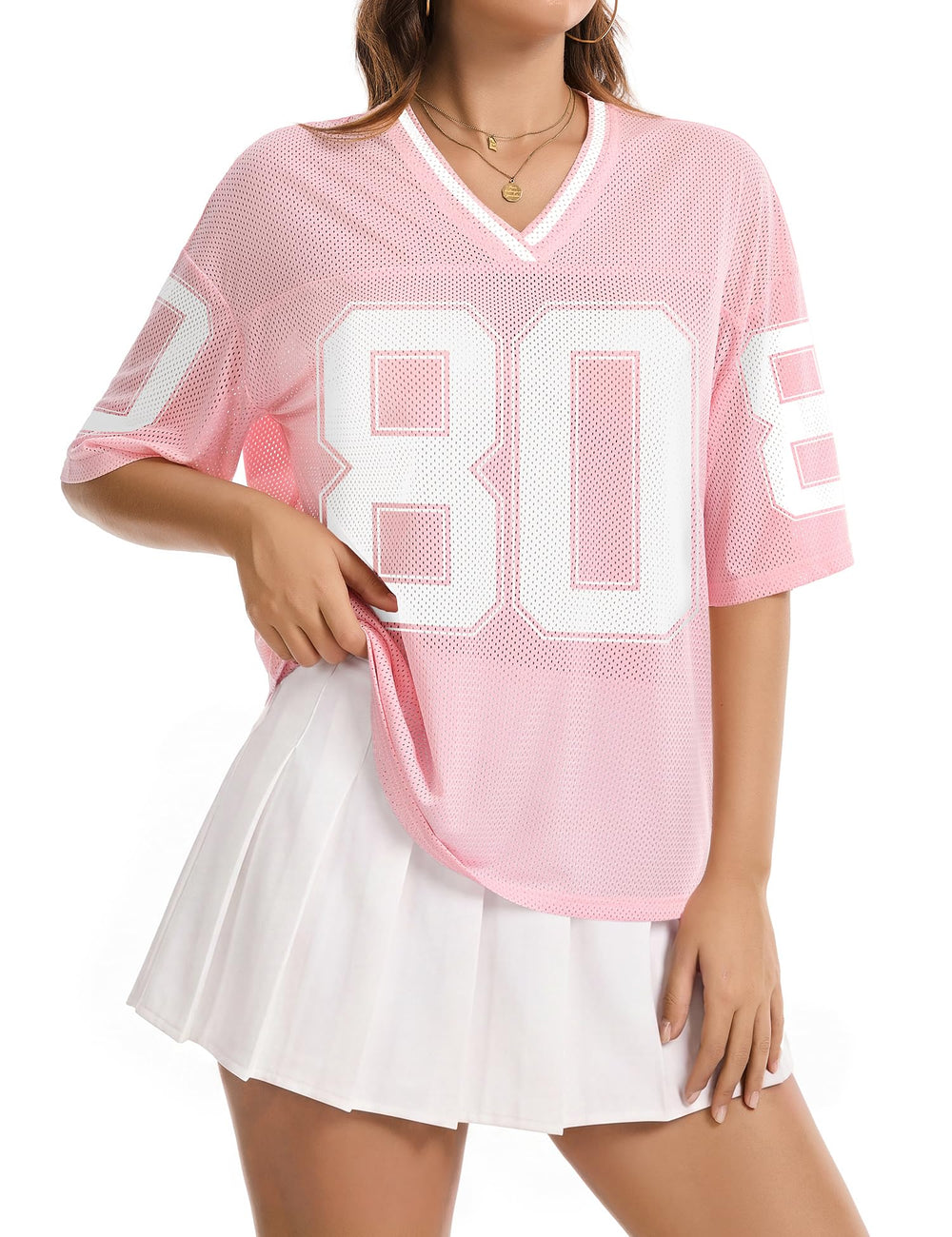 Jersey Shirts for Women Y2K Graphic Tees Oversized Streetwear Rave Concert Outfits
