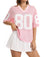 Pink-80 Letter Print