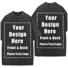 Custom T Shirts Front Back for Men Women Personalized T-Shirt Add Your Own Design with Image Text Logo Tee Tops