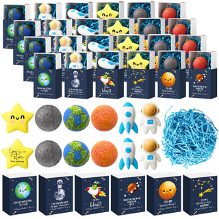 Wettarn 75 Sets Appreciation Gifts Cute Stress Balls with Support Boxes Bulk Party Favors for Employee Coworker Team Group Stuffers Office Prizes Positive Desk Decor