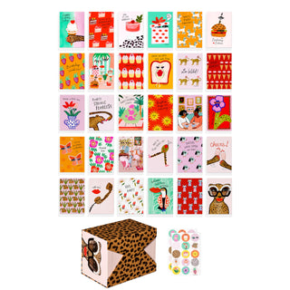American Greetings 30-Count All Occasions Card Bundle with Keepsake Box and Envelopes- Designed by Stop The Clock