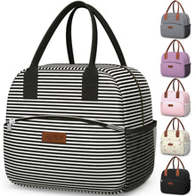 HOTOR Lunch Bag for Women & Men - Wear-Resistant Insulated Lunch Box with Large Capacity, Multi-Functional Cooler Bag for Office, Picnic, Black, 10L,10.60" x 5.90" x 9.50"