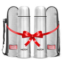 Milton Thermosteel Flip Lid Flask 350, Double Walled Vacuum Insulated Thermos 350 ml | 12 oz | 24 Hours Hot and Cold Water Bottle with Cover, 18/8 Stainless Steel, BPA Free, Leak-Proof | Silver