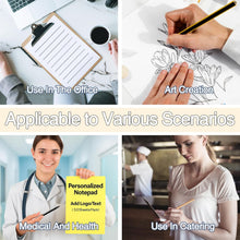 10-1000 Pads Personalized Notepads Bulk - Custom Notepad with Logo & Text 4.25"x5.5" 50 Sheets Pads for Office Business Classroom (Small(4.25''x5.5''))