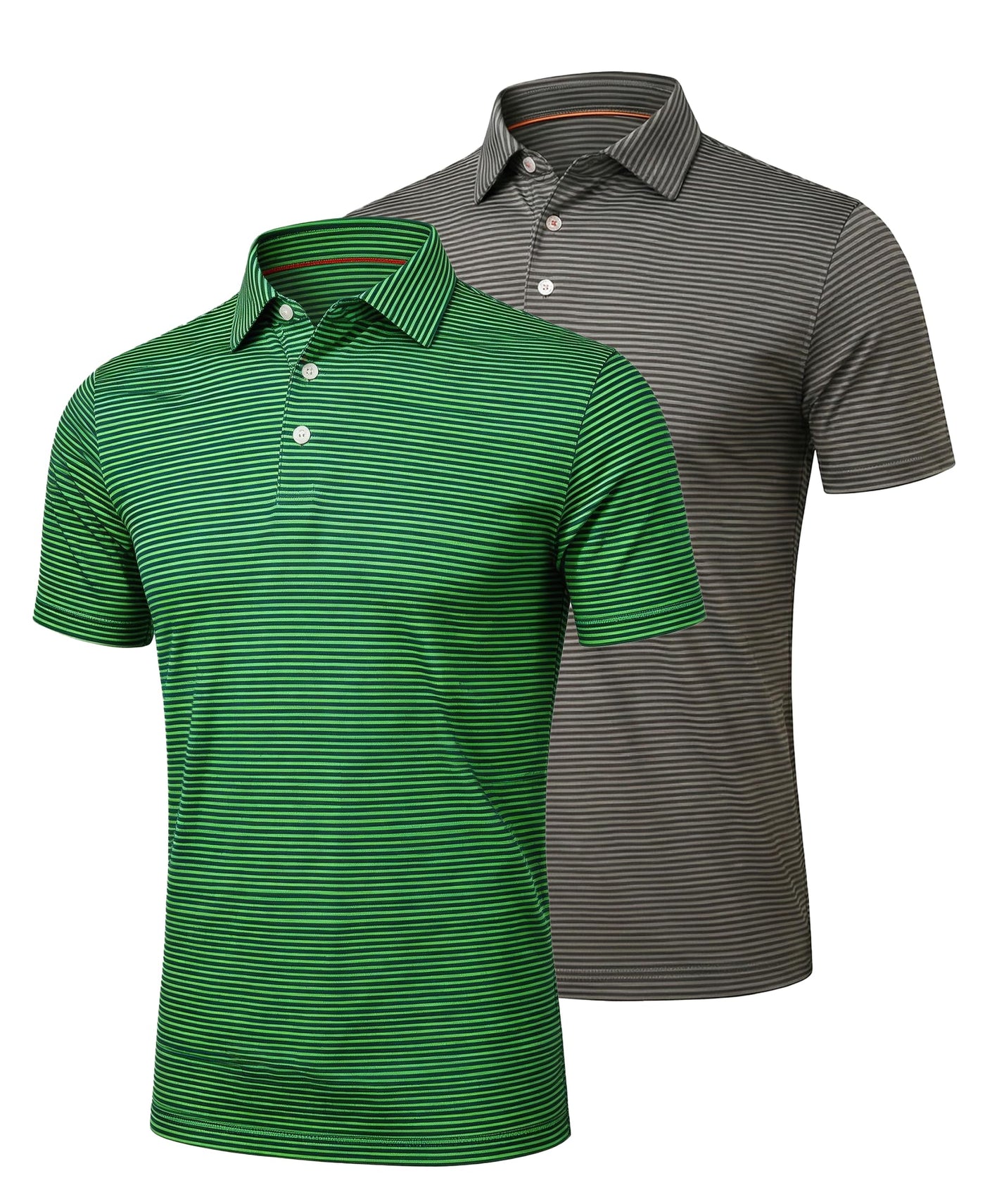 TELALEO 4/5 Pack Mens Polo Shirts Quick Dry Short Sleeve Golf T Shirt Performance Moisture Wicking Casual Workout