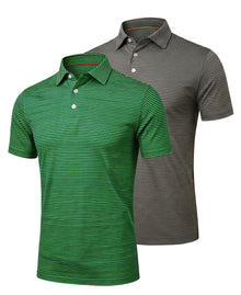 TELALEO 4/5 Pack Mens Polo Shirts Quick Dry Short Sleeve Golf T Shirt Performance Moisture Wicking Casual Workout