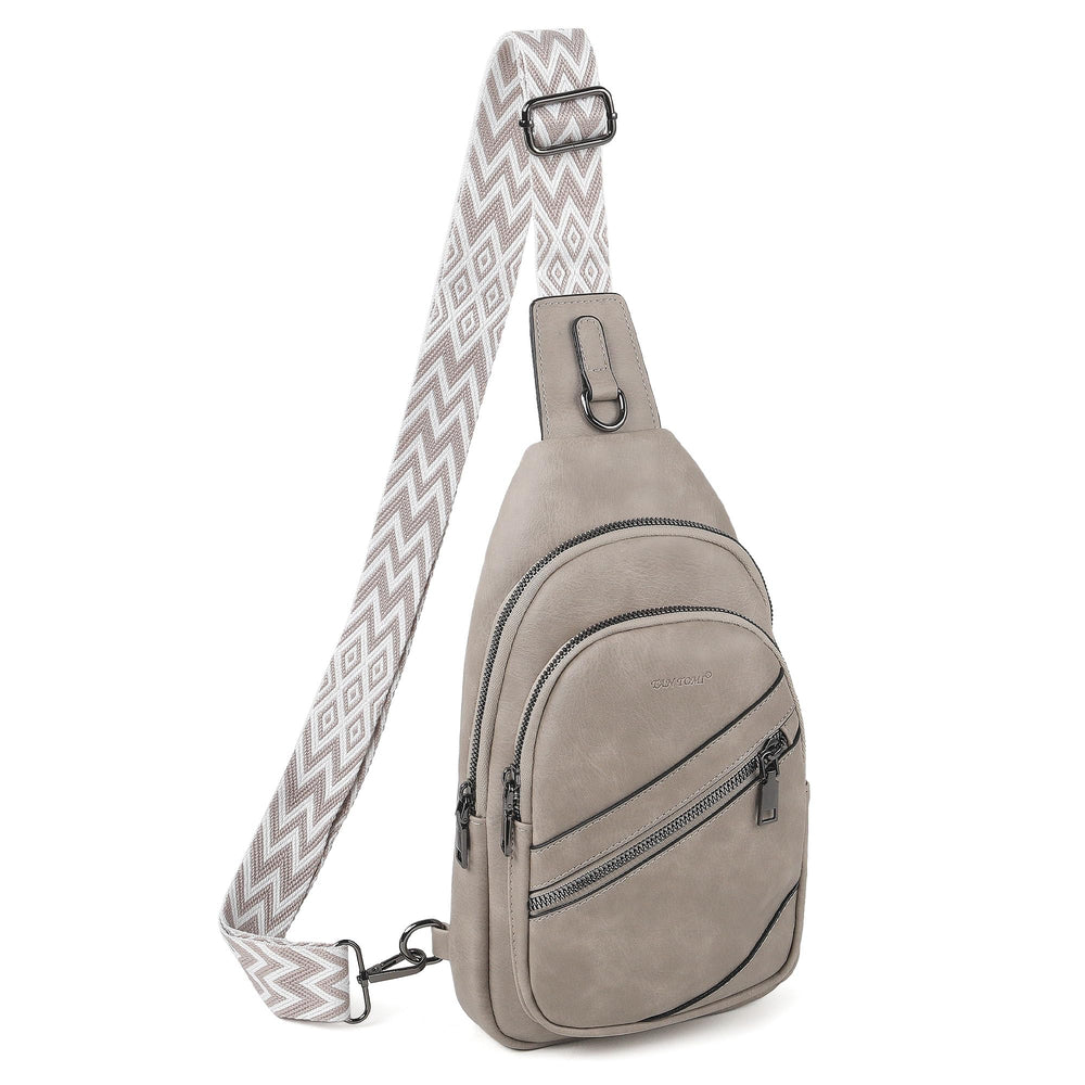 TANTOMI Small Sling Bags for Women, Leather Cross body Purses Bag for Daily Travel Leisure Sport Fanny Packs with Adjustable Strap