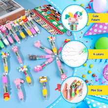 Stationery Party Pack, 24 Pack Birthday Goodie Bags with Multicolor Pen Mini Notebooks for Goodie Bag Classroom Gifts Kids Class Rewards Prizes