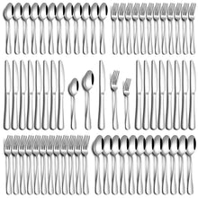 PHILIPALA 20 Piece Silverware Set, Stainless Steel Flatware Set for 4 Food Grade Novelty Flatware Cutlery Utensil Set Include Knife Fork Spoon Mirror Polished Dishwasher Safe