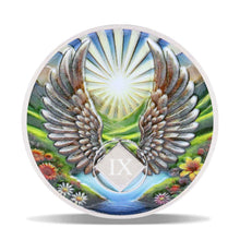 2 Year Angel Wings Sobriety Coin – Radiant Sunrise NA Medallion – Spiritual Token for Recovery & Clean Time – Empowering NA AA Chips – Gift for Men & Women