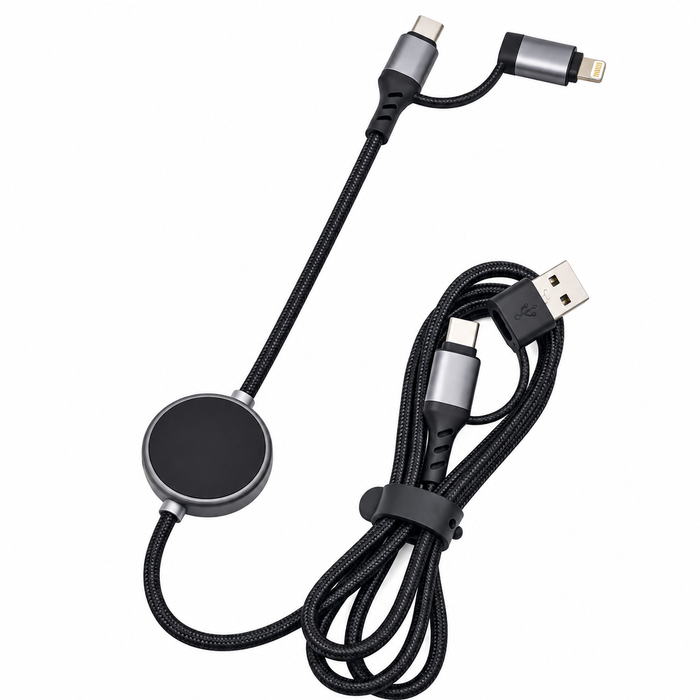60W 4-in-1 LED Fast Charging Cable