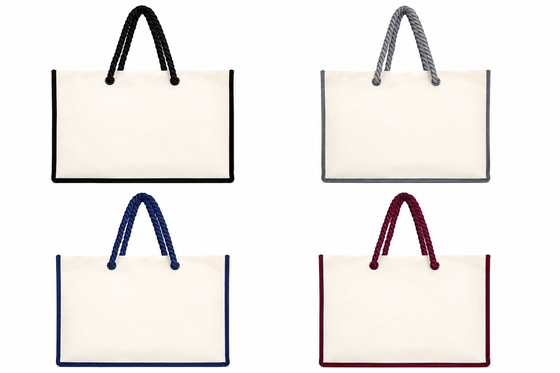 SideStripe Landscape Laminated Canvas Tote Bag - hover image