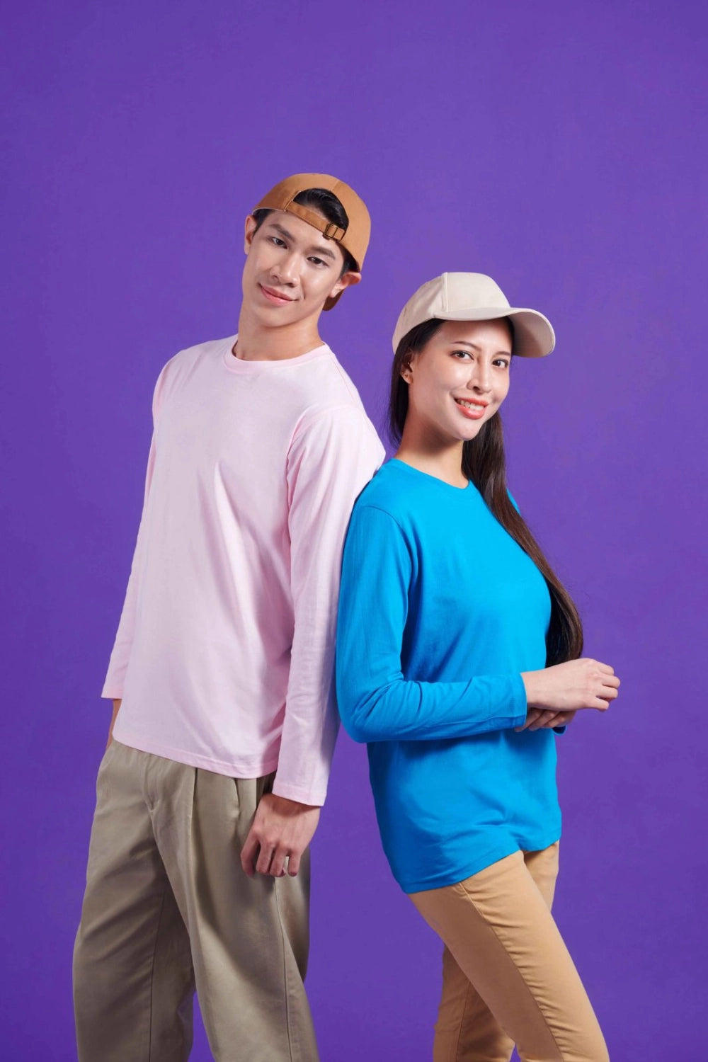 CT54 Plain Cotton Long Sleeve T-Shirt (Unisex)