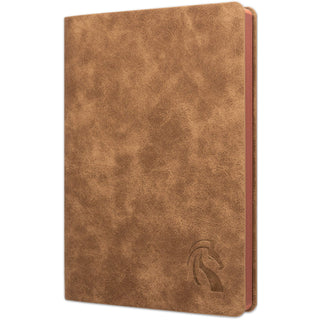 LeStallion Nice Black Notebook Ruled - Soft Cover Faux Leather Journal - 120GSM Premium Writing Paper - 200 Numbered Pages - A5 High End Black Journal Lined - Black Leather Journal For Men & Women