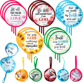 R HORSE 50Pcs Christian Church Folding Fan, Religious Flower Collapsible Handheld Hand Fan for Church Service, Christian Festival Decor Wedding Home Decoration Party Favors Summer Gift for Women Girl
