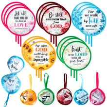 R HORSE 50Pcs Christian Church Folding Fan, Religious Flower Collapsible Handheld Hand Fan for Church Service, Christian Festival Decor Wedding Home Decoration Party Favors Summer Gift for Women Girl