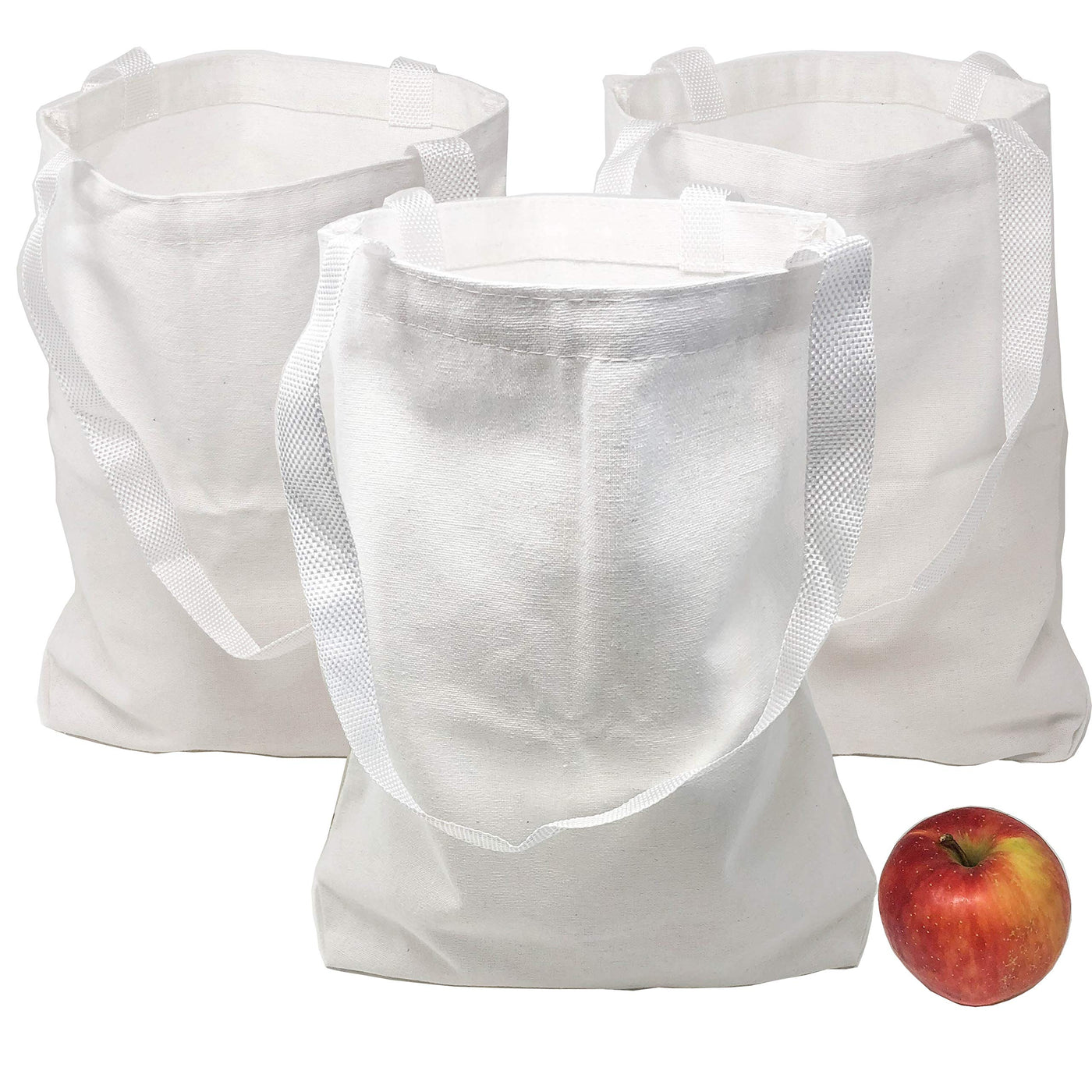 Podzly DIY Blank Canvas Tote Bags - Mini Tote Bags.