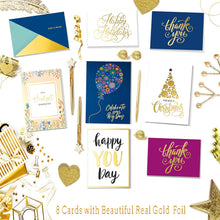 Janvale 100 All Occasion Cards Assortment Box with Color Envelopes，All Occasion Cards Set with Greeting Inside, Large 5 x 7 inch Cards with Stickers and Dividers