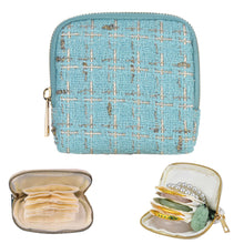 Small Travel Jewelry Case, Soft Velvet Organizer Pouch for Bangles, Bracelets, large Earrings, Beaded necklaces, Anti-Scratch & Portable Jewelry Bag Holder for Daily Use & Gift (Ocean Blue)