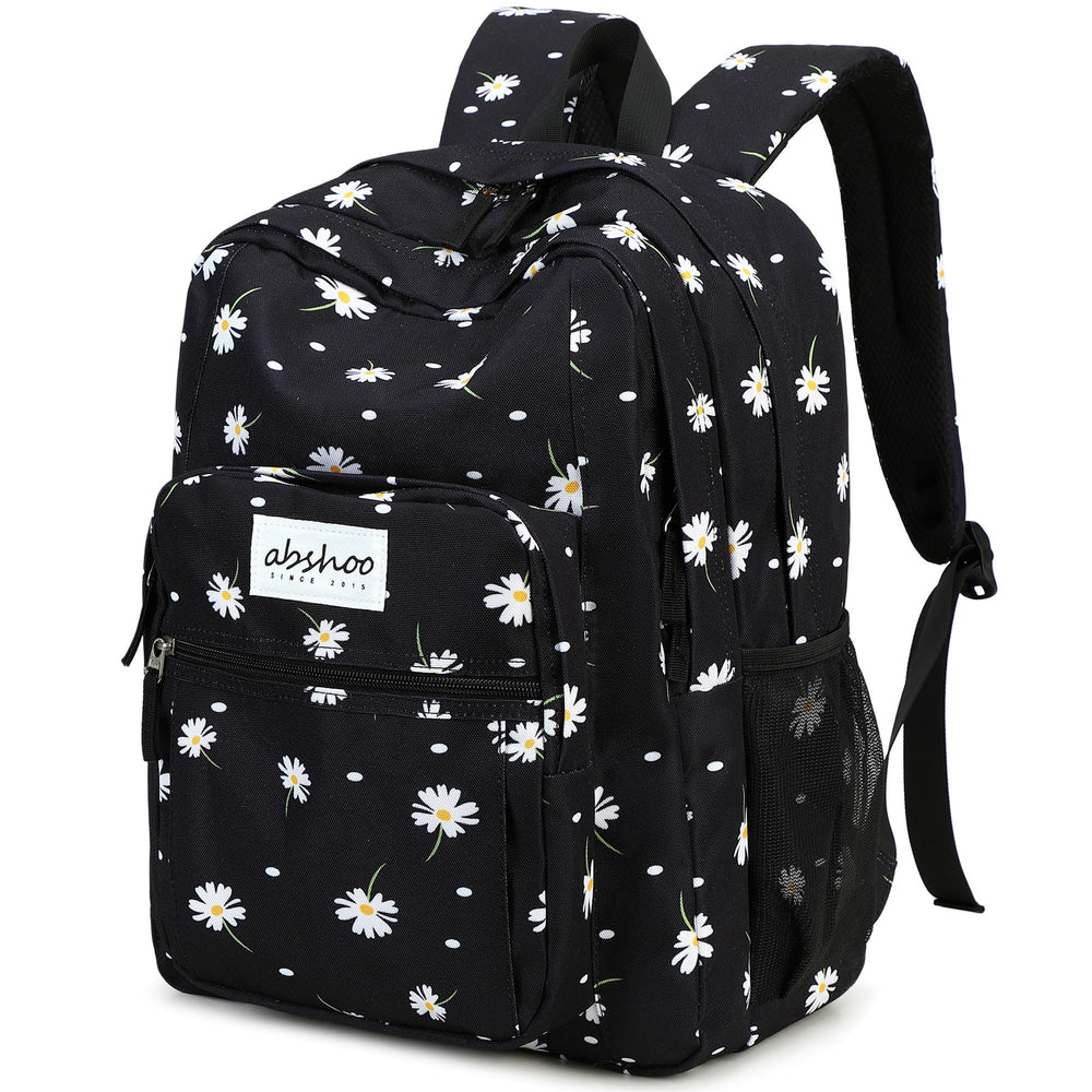 abshoo Classical Basic Womens Travel Backpack For College Men Water Resistant Bookbag (Black)