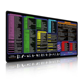 All-in-One Office & Gaming Mouse Pad: Excel/Word/Power Point Mouse pad - XL Waterproof, Non-Slip Desk Mat with Stitched Edges 31.5 x 11.8inches x 3mm