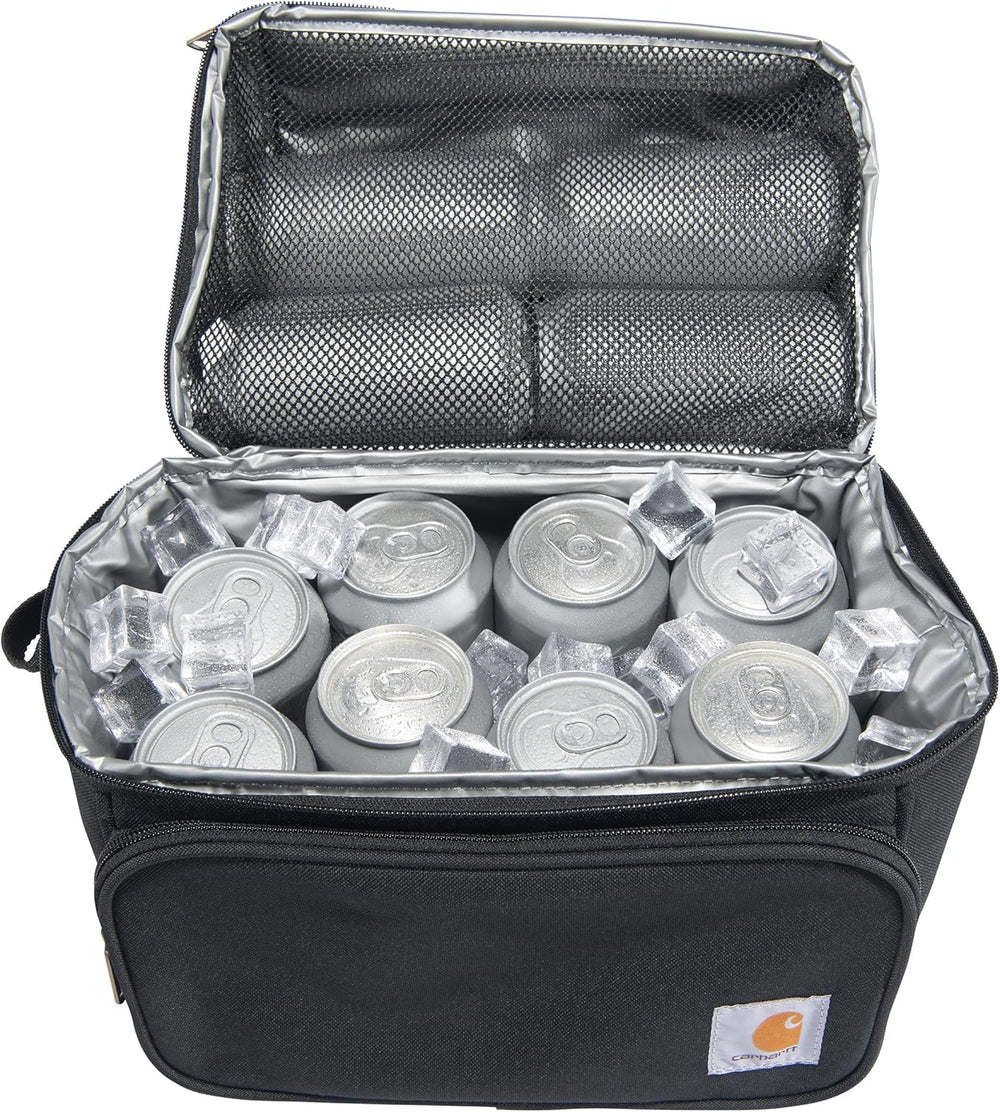 Carhartt Camping Cooler, Worksite Lunchbox, Soft Shell Lunch Bag for Construction Sites, Work and Everyday Use, Black