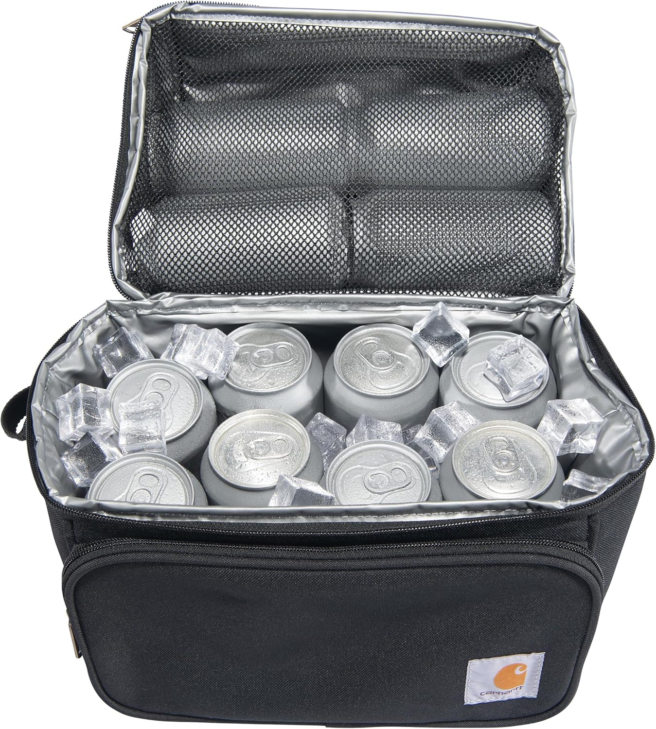 Carhartt Camping Cooler, Worksite Lunchbox, Soft Shell Lunch Bag for Construction Sites, Work and Everyday Use, Black