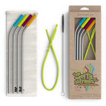 Softy Straws Wide Premium Reusable Silicone Drinking Straws + Patented Straw Squeegee - 9” Long With Curved Bend for 20 30 32 oz Tumblers Non Rubber, Flexible, Safe for Kids/Toddlers, Smoothie