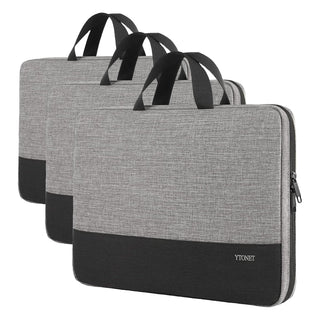 Ytonet Laptop Case, 15.6 inch TSA Laptop Sleeve Computer Bag Water Resistant Computer Case Carrying Cover Compatible for Lenovo, HP, Dell, Asus Notebook, Gifts for Men Women, Grey