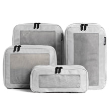 Aerotrunk Compression Packing Cubes for Travel - Luggage Organizer Bags - Double Zipper Packing Cubes for Suitcases (6-Pack, Beige)