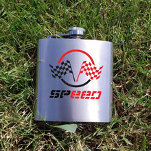 Personalized Printed 6oz Stainless Steel Flask with Screw Down Cap - Custom Promotional Items with your Logo - Bulk Company Small Business Party Favors