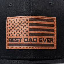 68LDROOTER Best Dad Ever American Flag Hat, Dad Hat Fathers Day Birthday Gifts for Dad Papa from Daughter Son Black Cap
