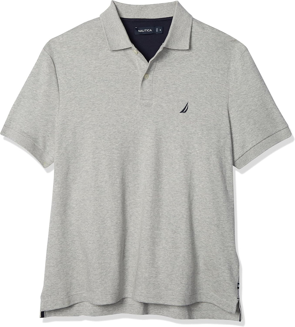 Nautica Men's Classic Fit Short Sleeve Dual Tipped Collar Polo Shirt