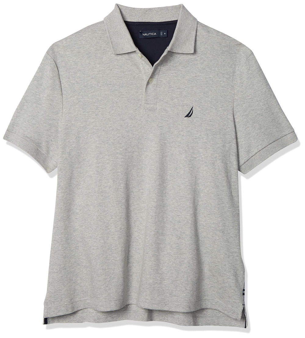 Nautica Men's Classic Fit Short Sleeve Dual Tipped Collar Polo Shirt