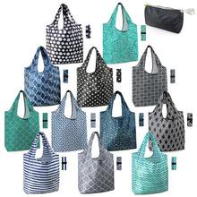 BeeGreen Sea Turtle Lovers Gifts for Women Ocean Animals Reusable Grocery Bags Shopping Bags Bulk 6 Pack 50LBS X-Large Shells Seal Mermaid Scale Whale