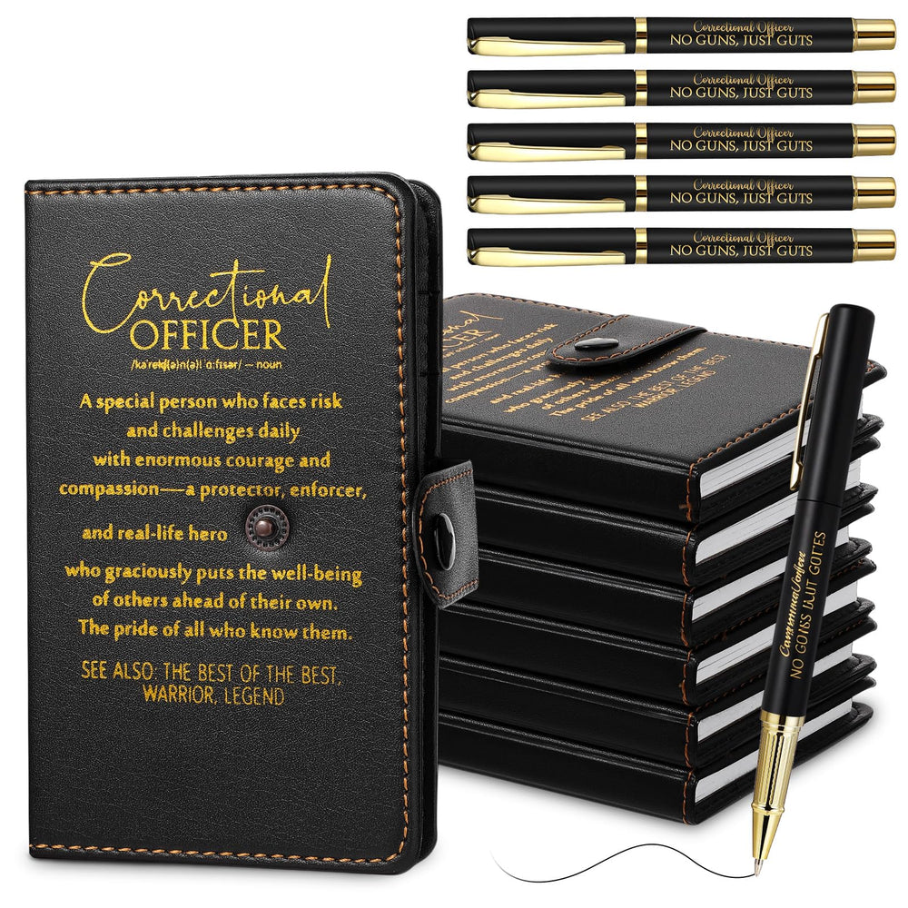 Marspark 10 Set Differen Marker Employee Appreciation Gift Inspirational A5 Leather Notepad with Motivational Pen Thank You Gift for Men Women Cna Nurse Volunteer Staff Team Office Teacher Fathers Day