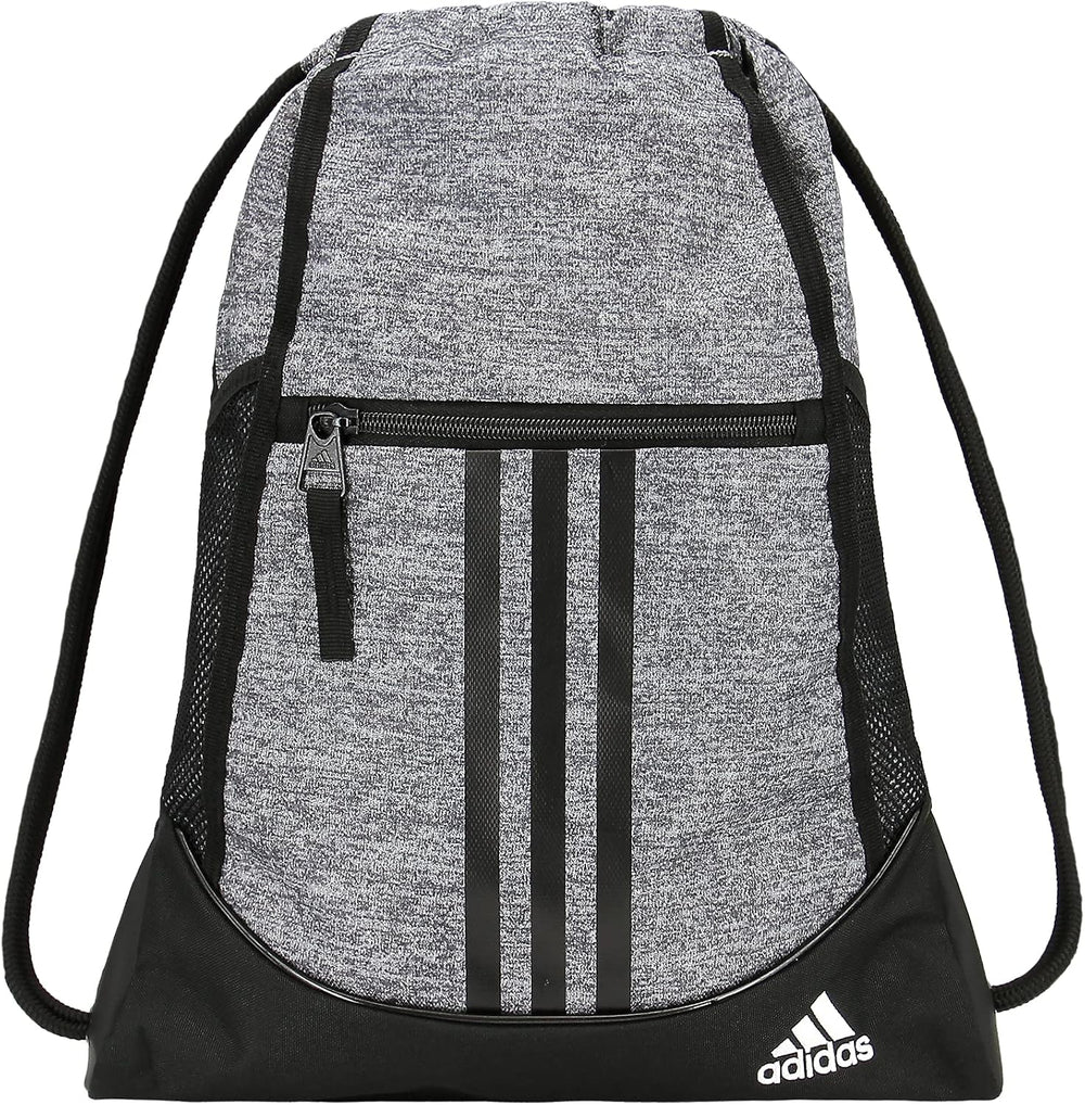 adidas Alliance Sackpack – Drawstring Backpack for Sports, Small Gym Bag