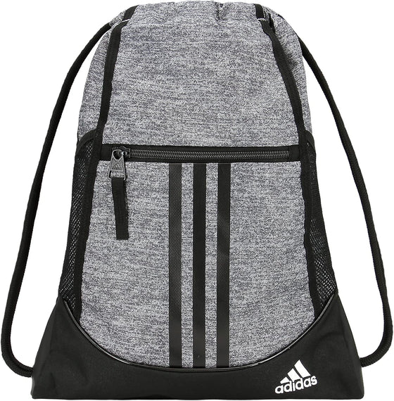 adidas Alliance Sackpack – Drawstring Backpack for Sports, Small Gym Bag