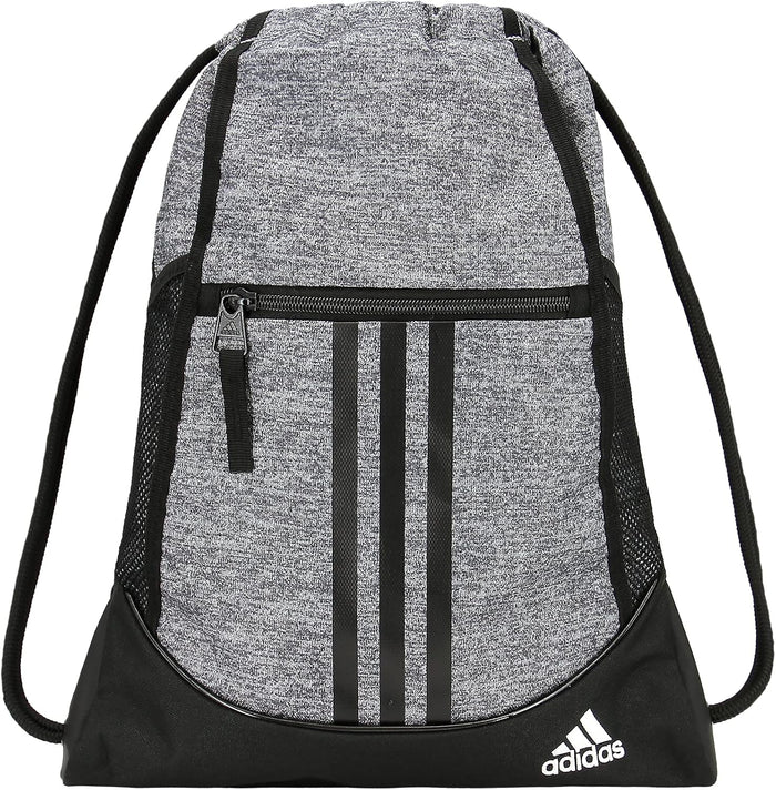 adidas Alliance Sackpack – Drawstring Backpack for Sports, Small Gym Bag