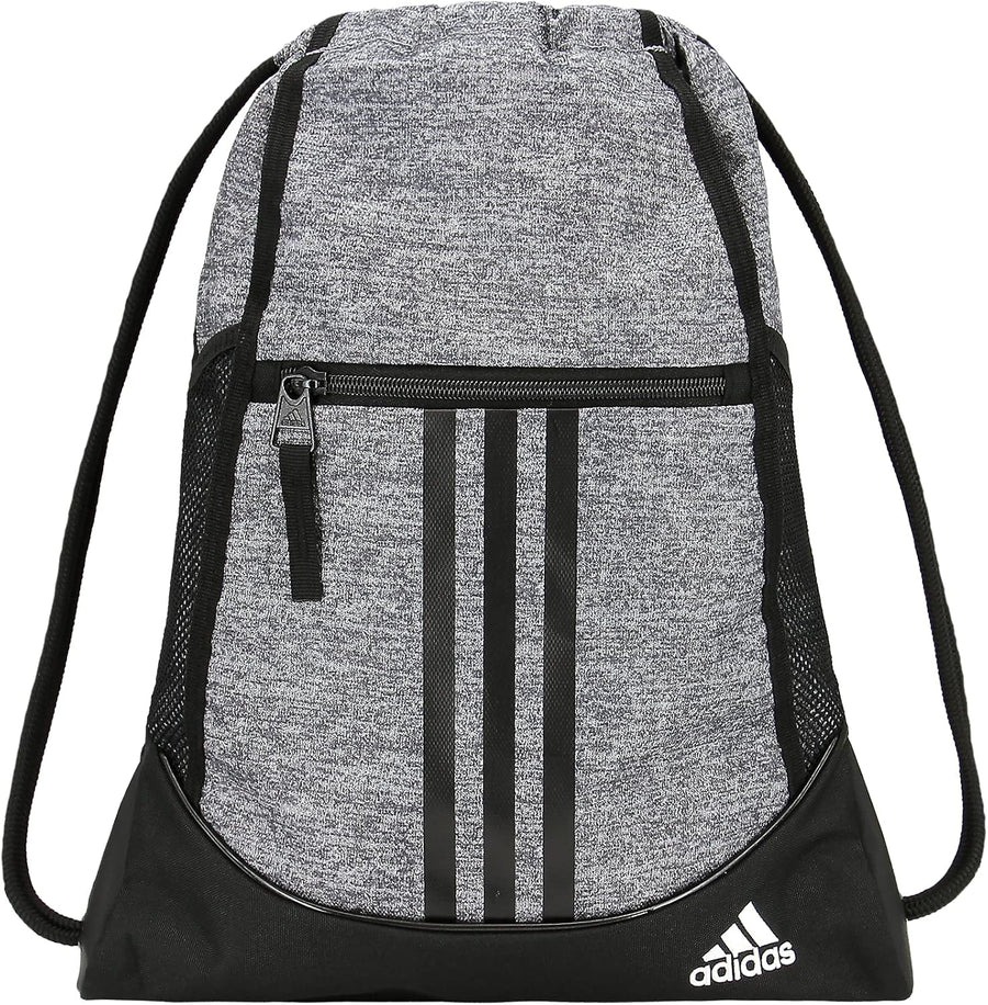 adidas Alliance Sackpack – Drawstring Backpack for Sports, Small Gym Bag