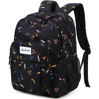 abshoo Classical Basic Womens Travel Backpack For College Men Water Resistant Bookbag (Black)