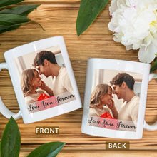Custom Mug Upload Your Picture Personalized Coffee Mug with Photo Text Name Customized 11 Oz/15 Oz Tea Cup Unique Ideas Gifts for Men Women Mom Dad Couple Girlfriend Boyfriend Friend Family