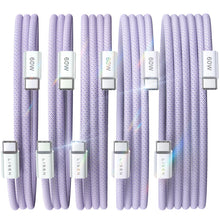 LISEN USB C to USB C Cable, 5-Pack [3.3/3.3/6.6/6.6/10FT] for iPhone 17 Charger Cord, 60W C to C Cable Fast Charging for iPad, iPhone 16 15 Pro Max, Galaxy S25/S24 USBC to USBC Cable Gifts for Men
